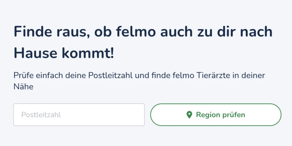 Hier checken, ob felmo zu dir kommt: https://felmo.de/